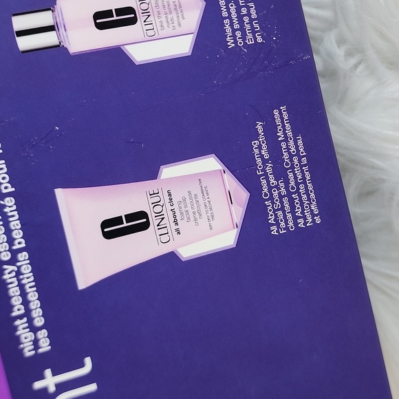BNEW UNUSED CLINIQUE MORNING + NIGHT BEAUTY ESSENTIALS BIG BOX SET - Picture 13 of 17